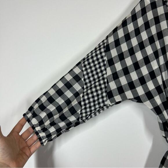 J Crew Tie Waist Button Front Dress in Organic Cotton Size XS - Picture 7 of 9